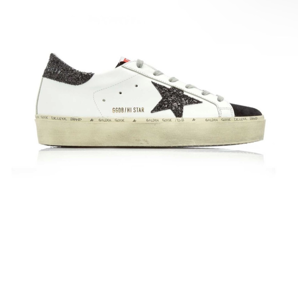 Golden Goose Hi-Star Leather Sneakers